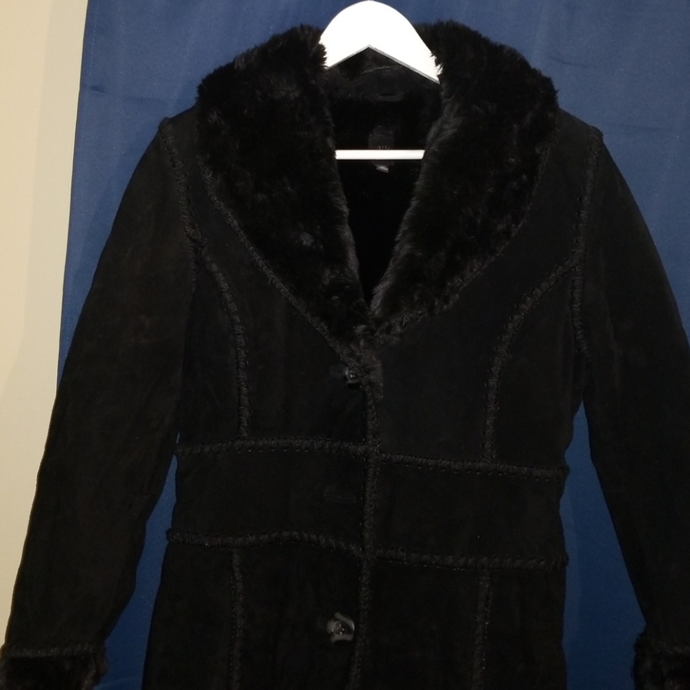 Leather and Faux Fur Jacket